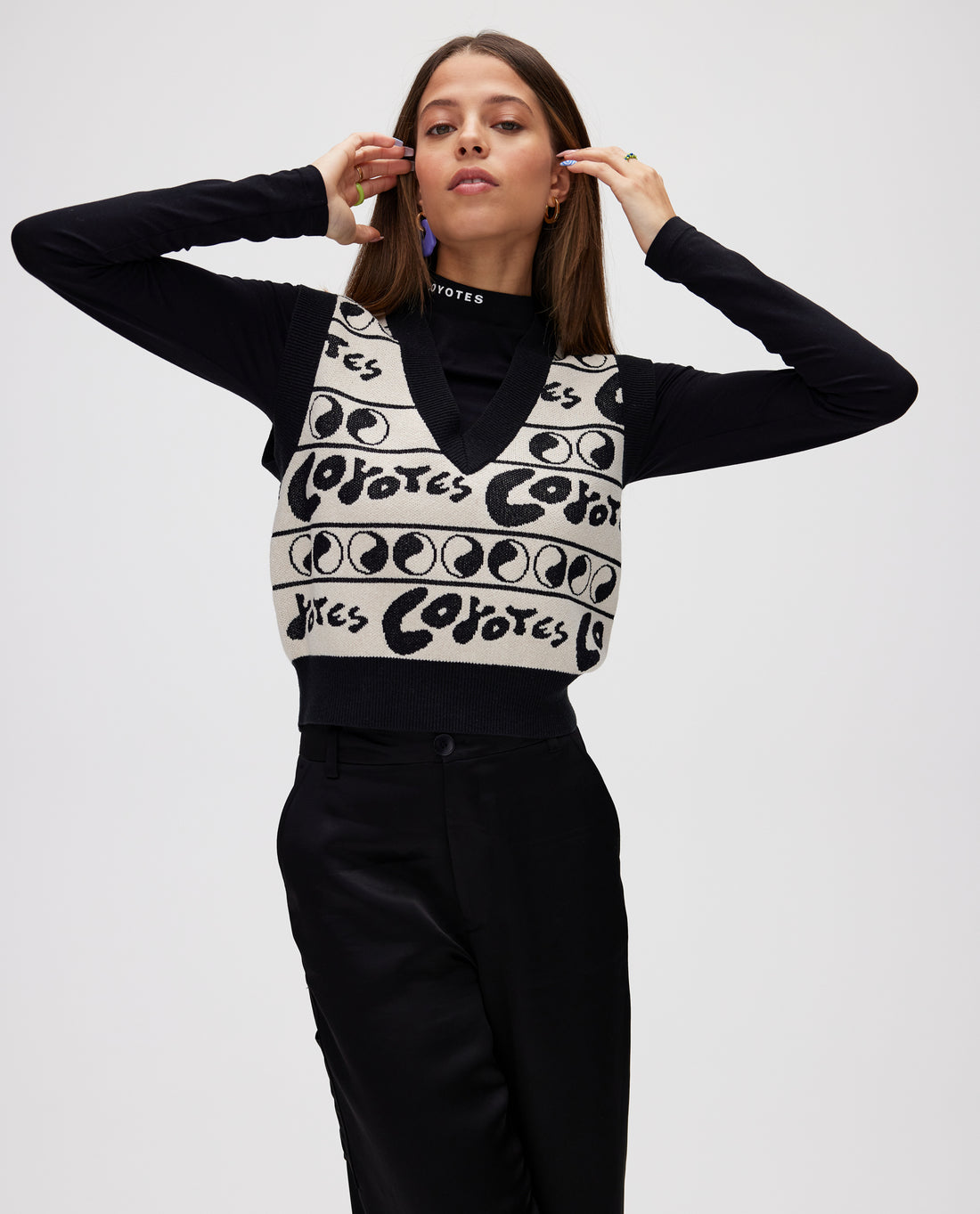 Les Coyotes de Paris Kori Vest With Allover Print