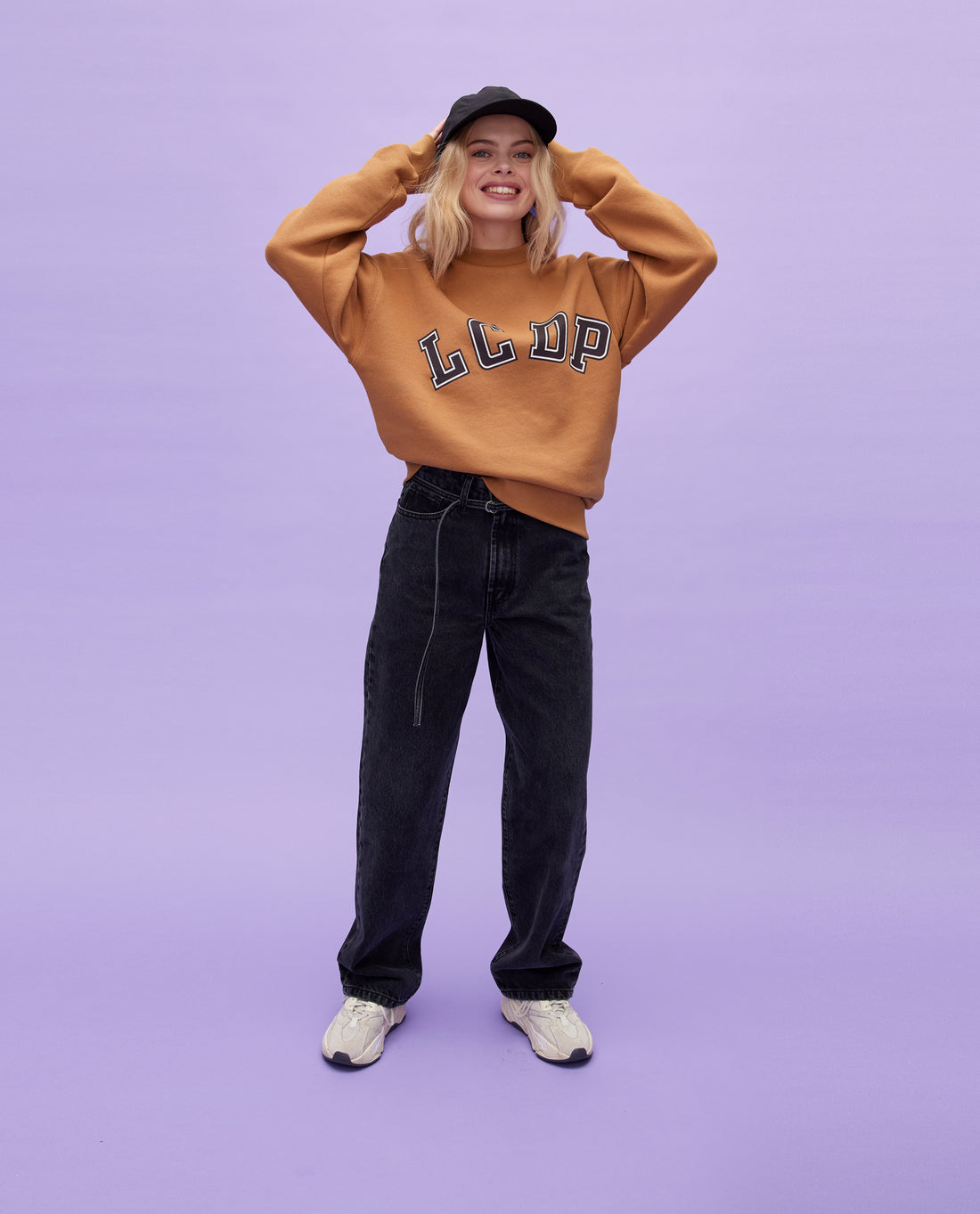 Les Coyotes de Paris Camel Leanne Top With Logo Detail