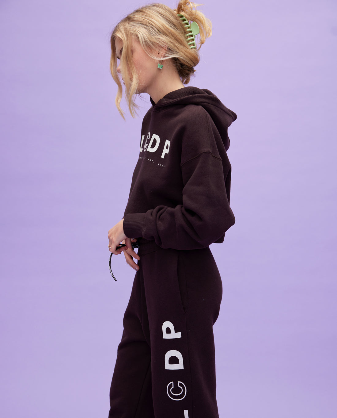 Les Coyotes de Paris Lizzy Hooded Sweatshirt With Large Logo