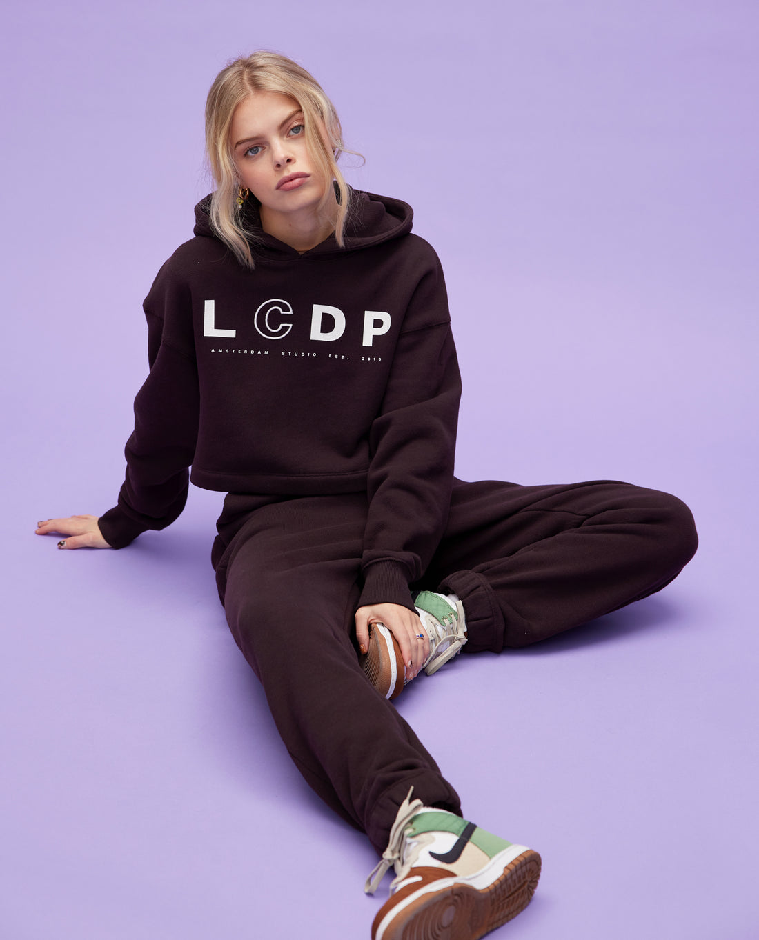 Les Coyotes de Paris Lizzy Hooded Sweatshirt With Large Logo