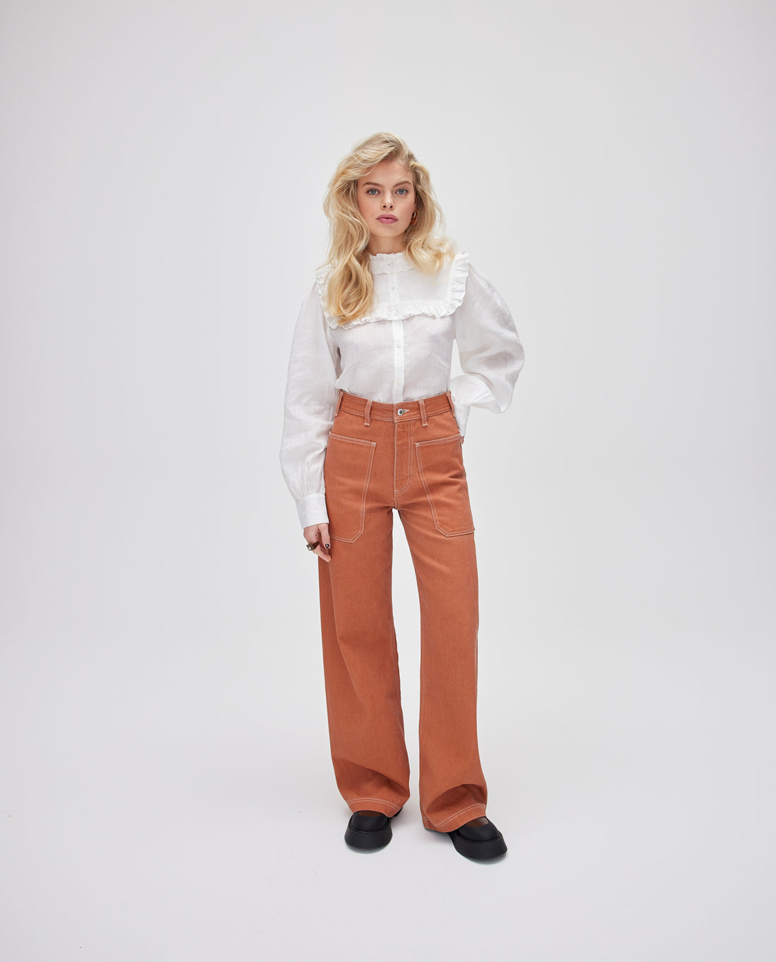 Les Coyotes de Paris Maya Blouse With Pillow Sleeves