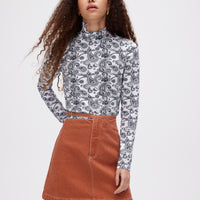 Les Coyotes de Paris Linde Paisley Print Tshirt