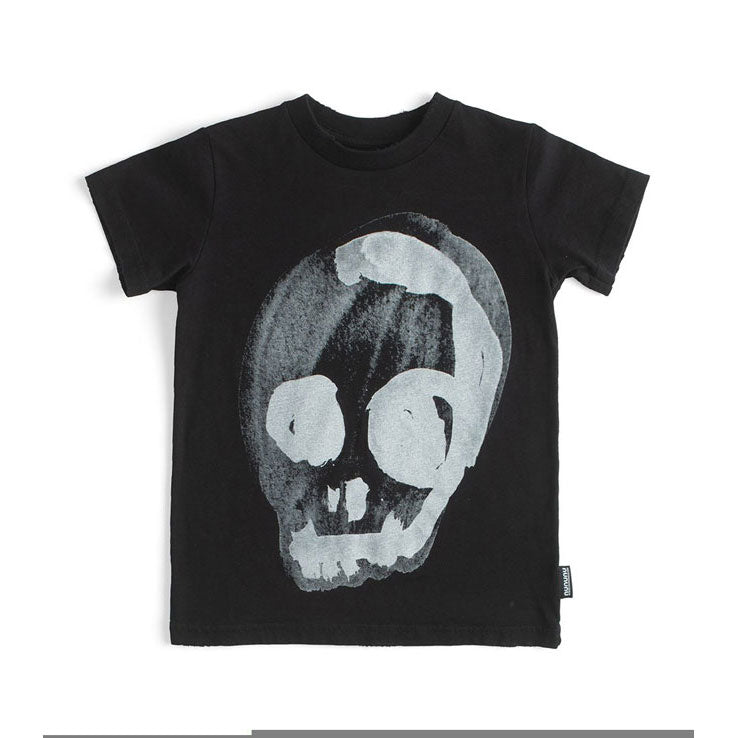 NUNUNU Black Faded Skull T-Shirt