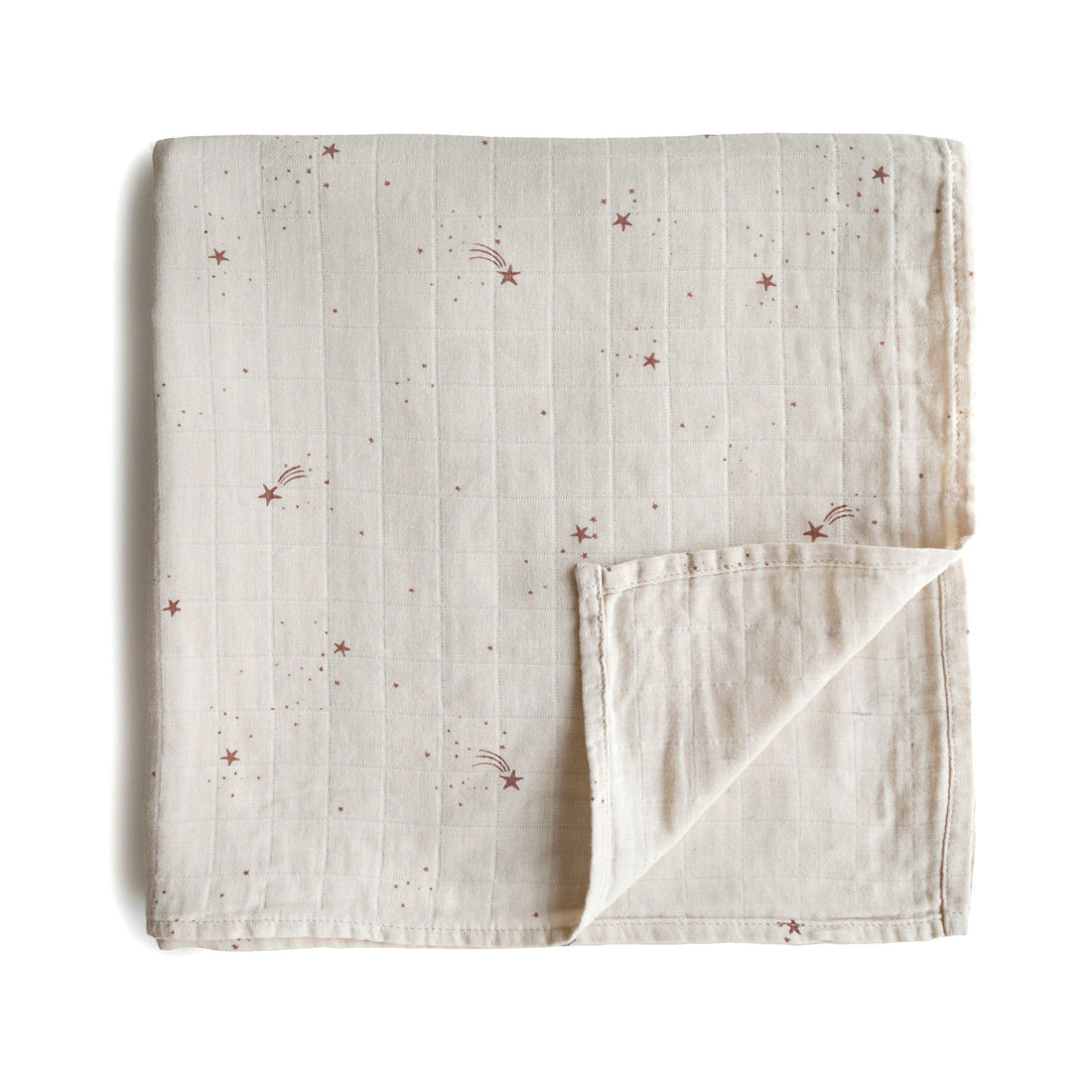 Mushie Muslin Swaddle Blanket Organic Cotton - Falling Stars