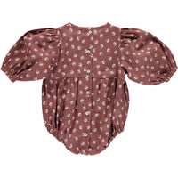 Bebe Organic Walnut Ditsy Floral Flora Romper