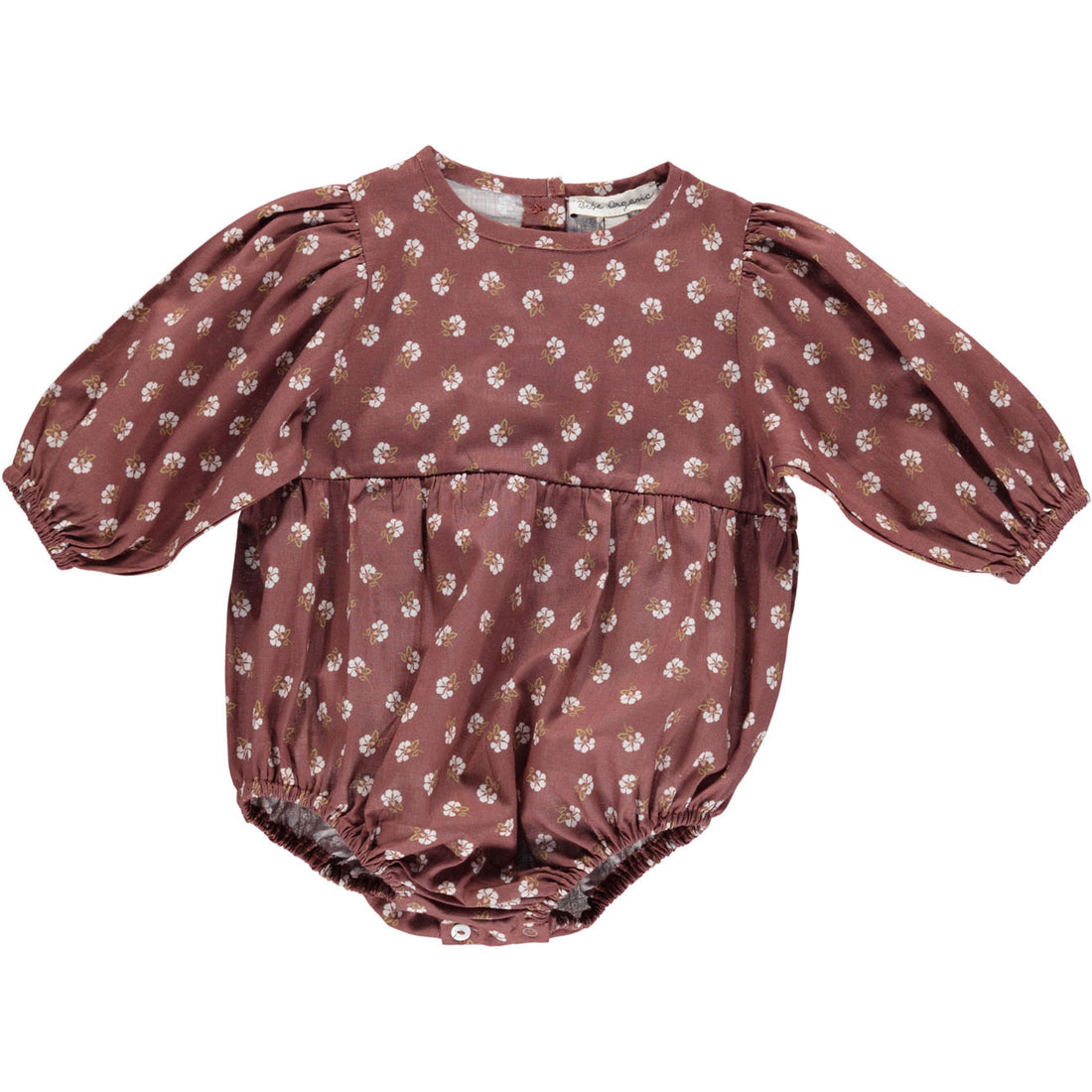 Bebe Organic Walnut Ditsy Floral Flora Romper