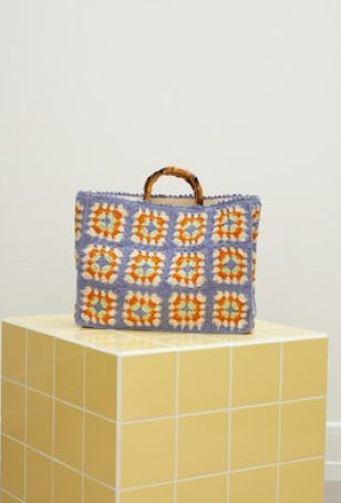 Les Coyotes De Paris 70s Crochet Flora Bag