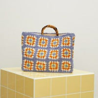 Les Coyotes De Paris 70s Crochet Flora Bag