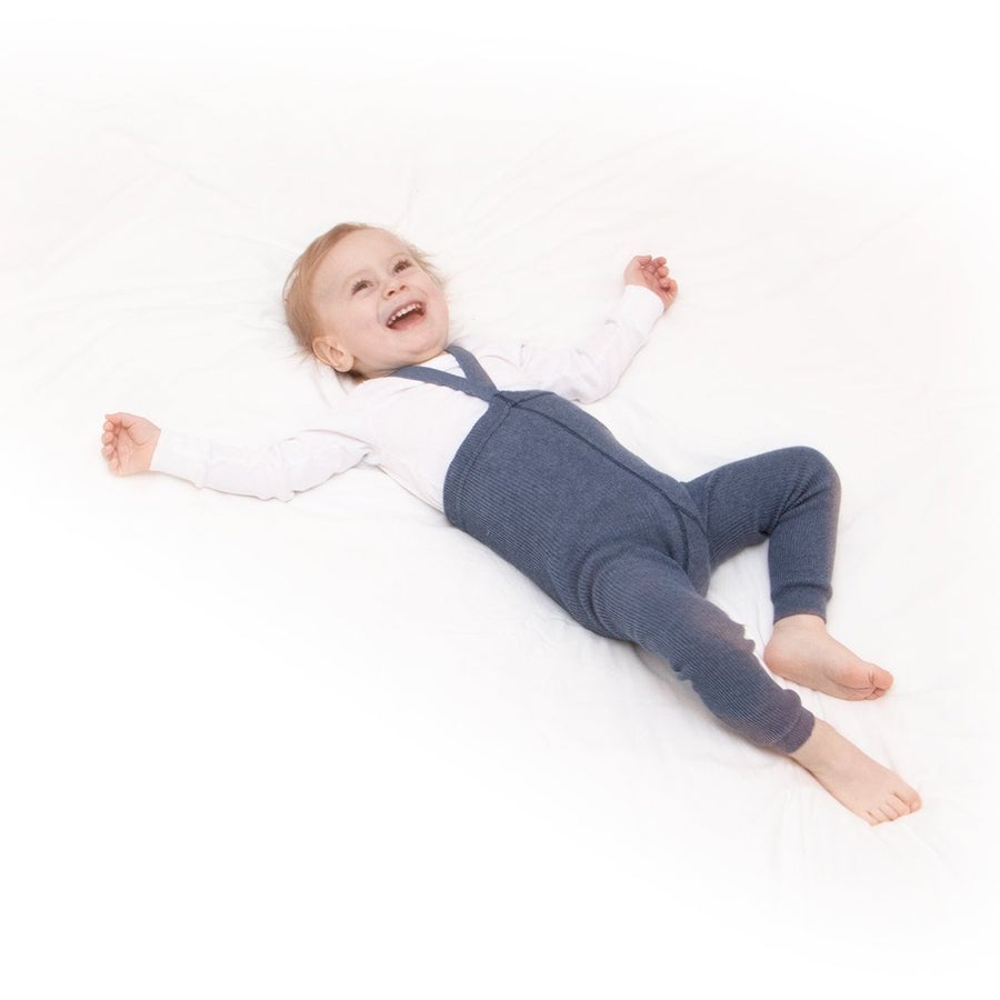 Silly Silas Steel Blue Blend Footless Tights