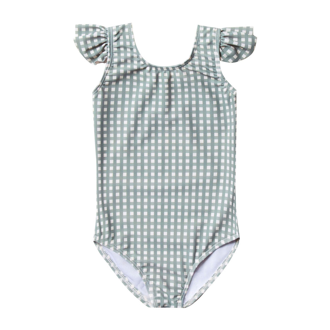Rylee and Cru Sea Gingham Frill Onepiece