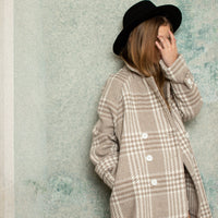 Unlabel Milk/Sand Square Sand Coat