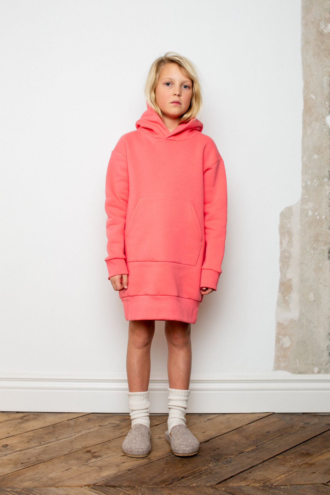 Unlabel Candy Pink Syzygy Hoodie Dress
