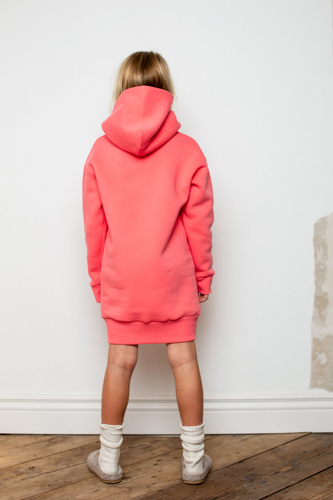 Unlabel Candy Pink Syzygy Hoodie Dress