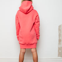 Unlabel Candy Pink Syzygy Hoodie Dress