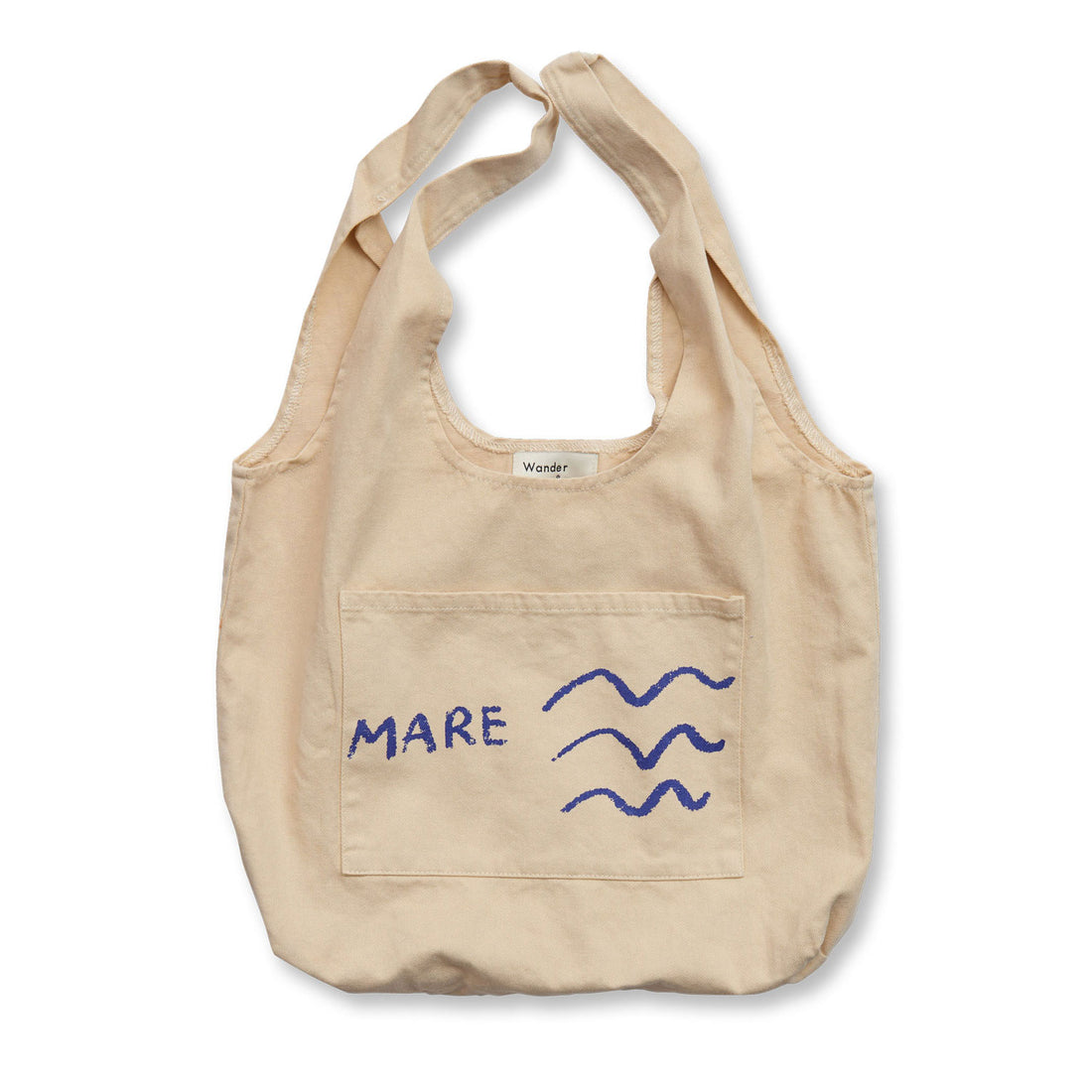 Wander and Wonder Cream Beach Bag