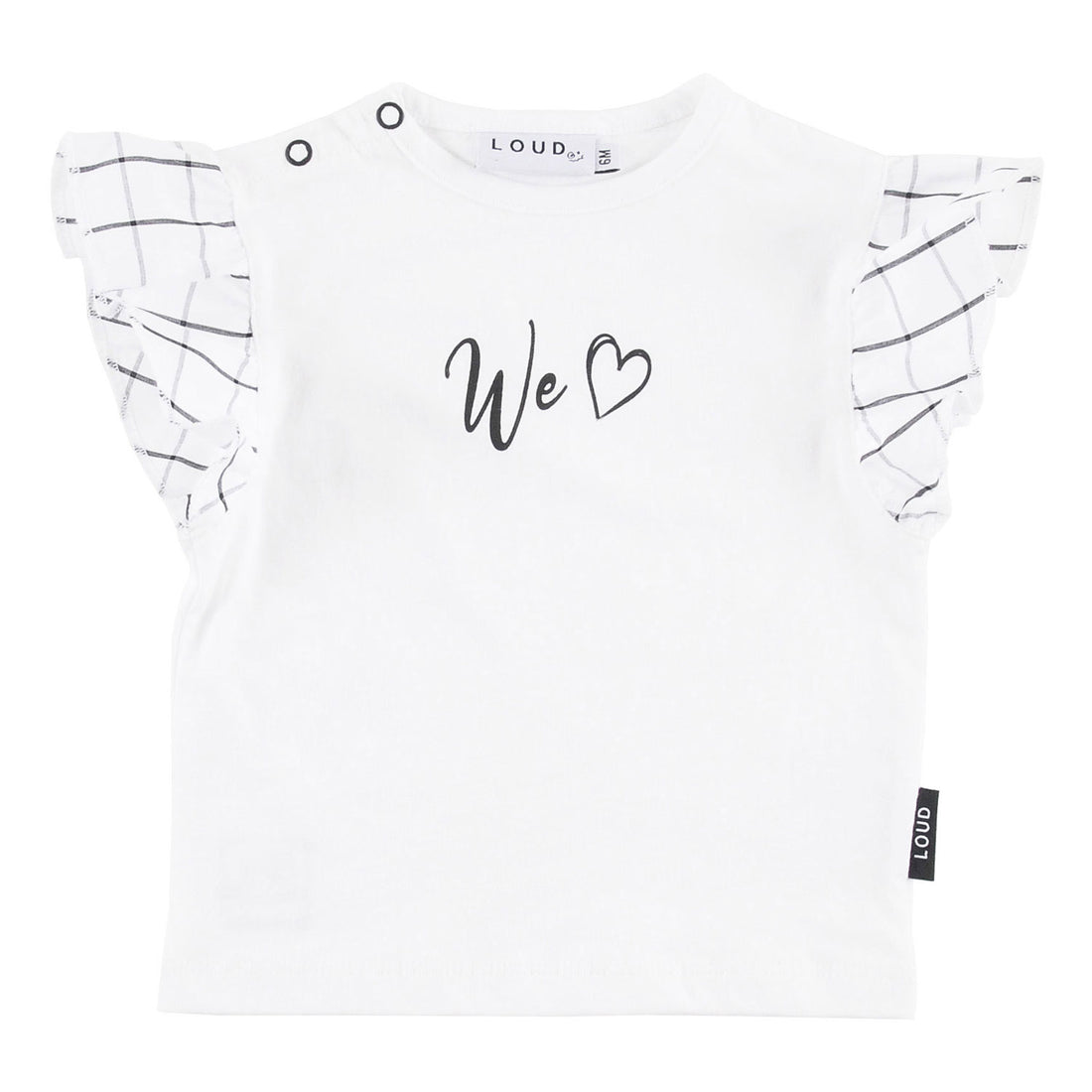 Loud White We Love Grid Baby T-Shirt