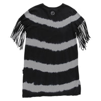 Loud Zinc Fringed T-Shirt Dress