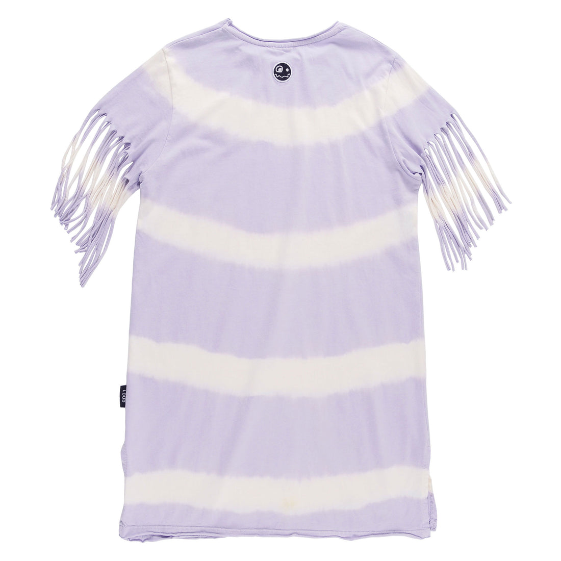 Loud Lavender Fringed T-Shirt Dress