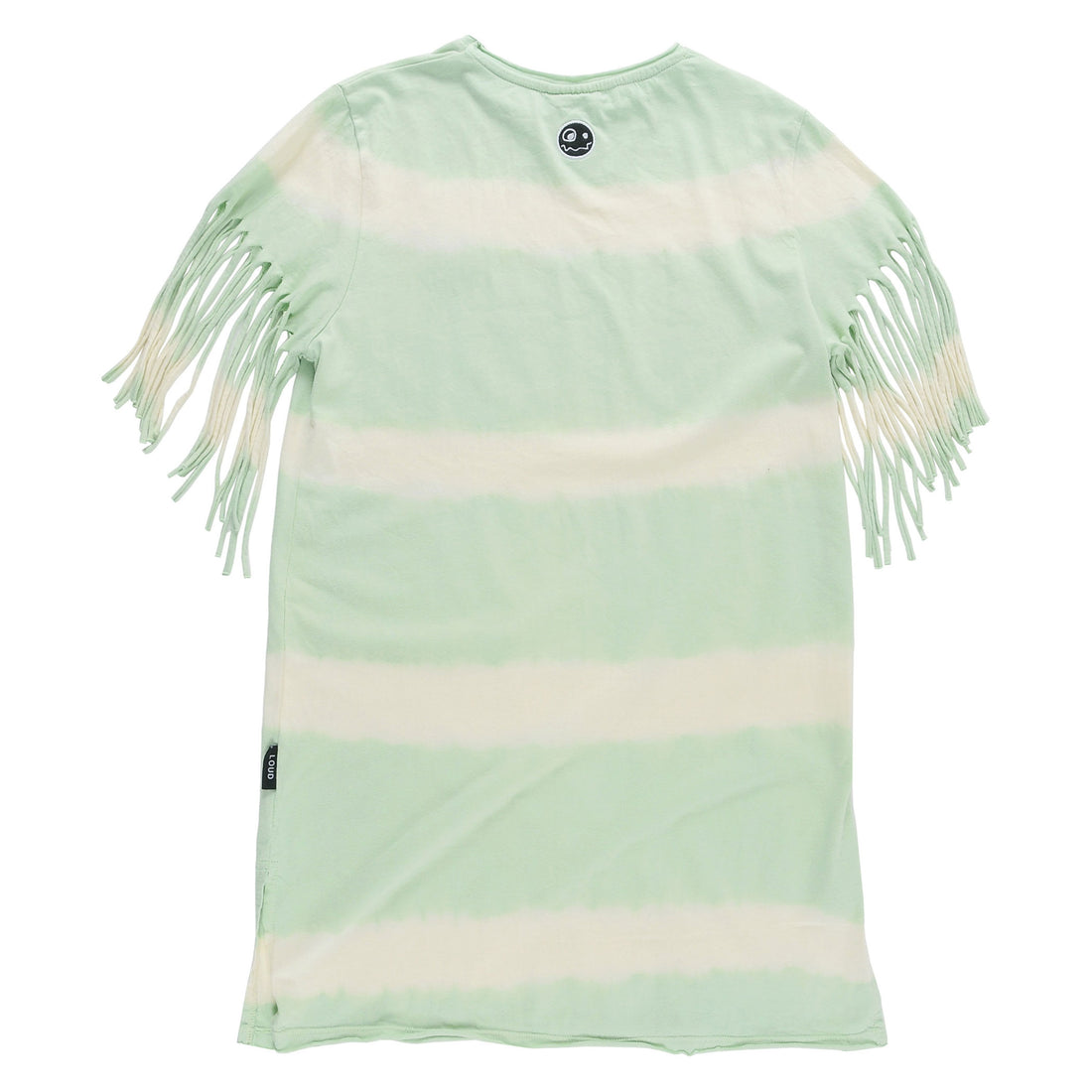 Loud Pastel Green Fringed T-Shirt Dress