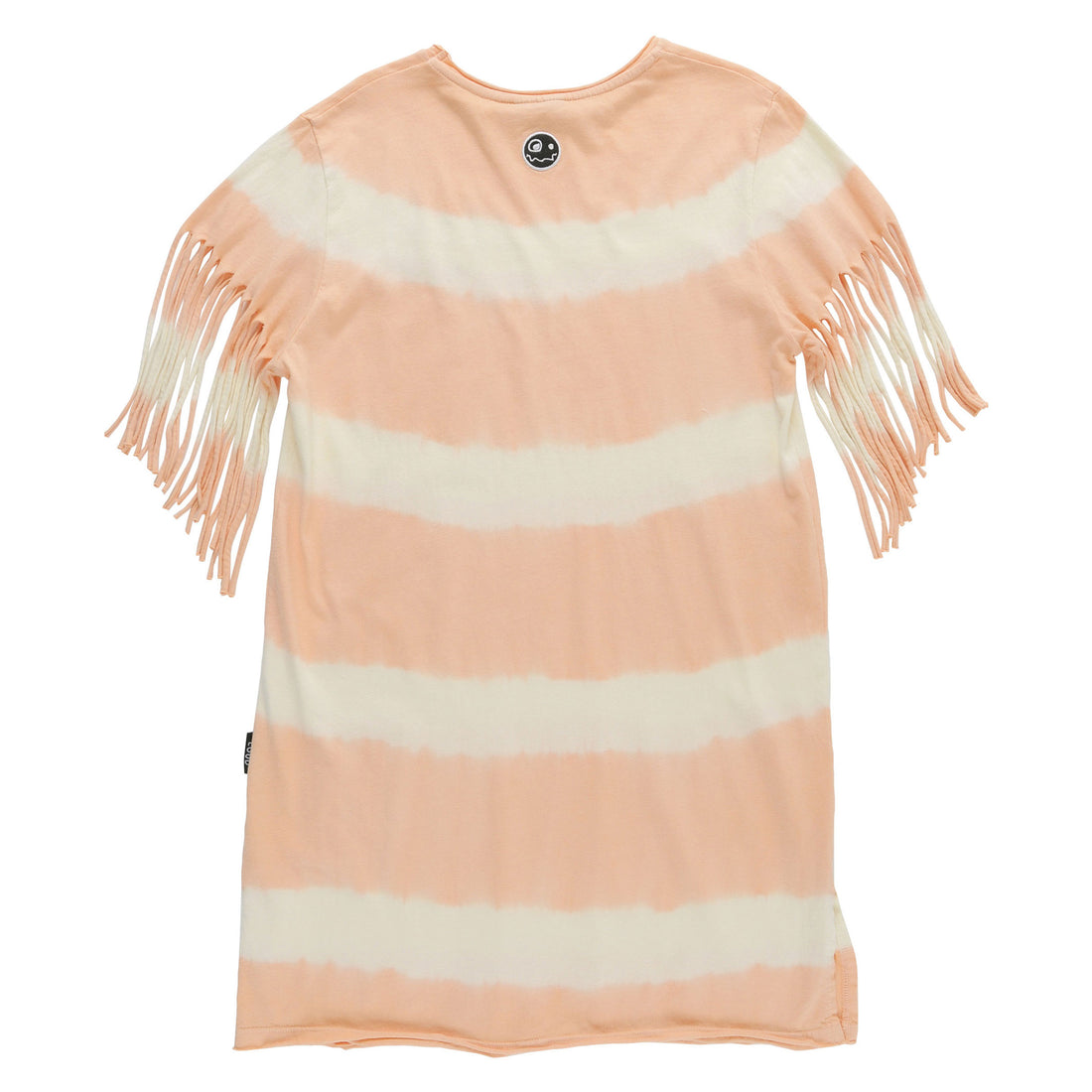 Loud Peach Fringed T-Shirt Dress