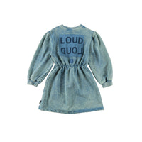 Loud Blue Bay Marbled Waisted Dress