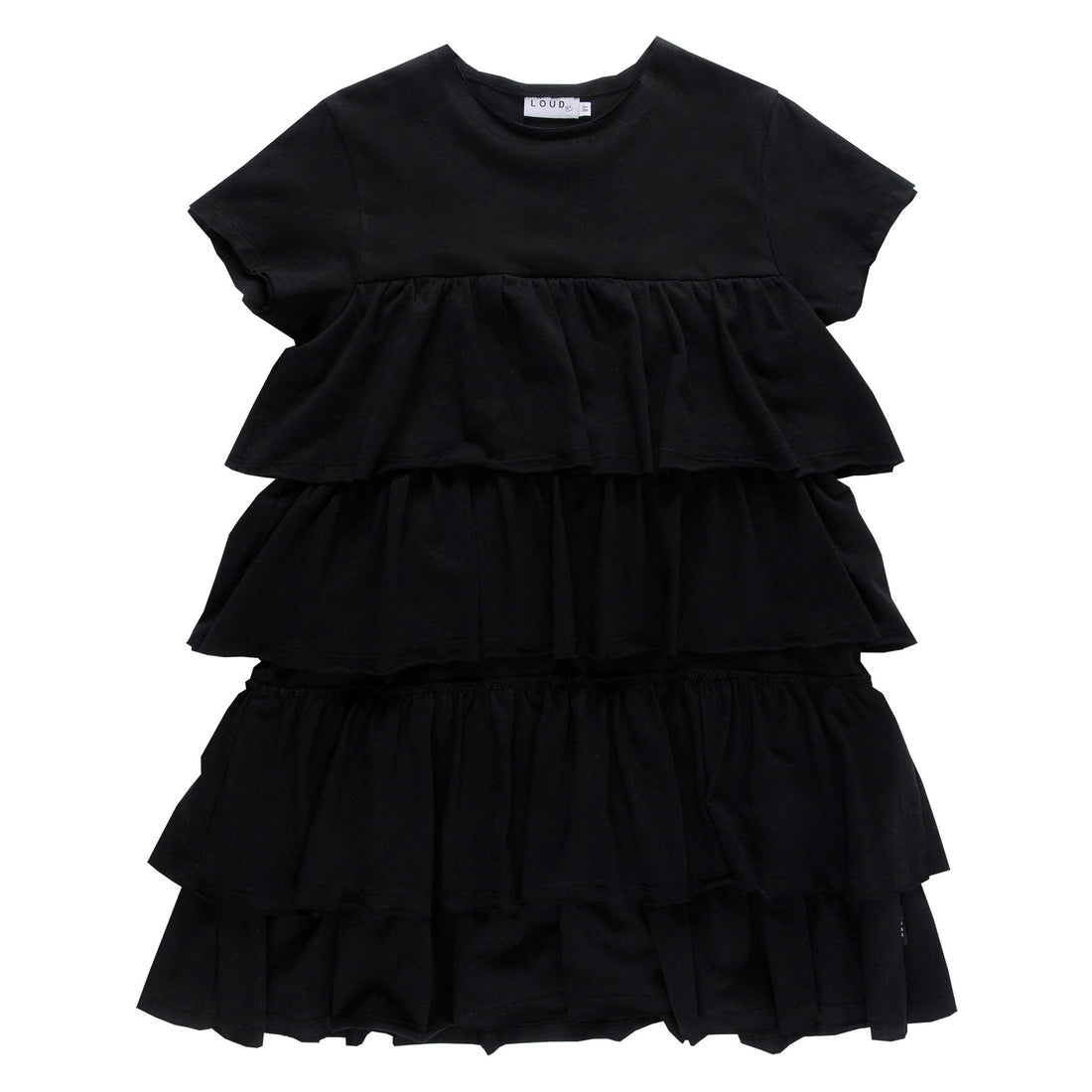 Loud Black Ruffle Creation Dress