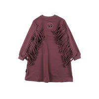 Loud Maroon Eyes Loose Fit Dress