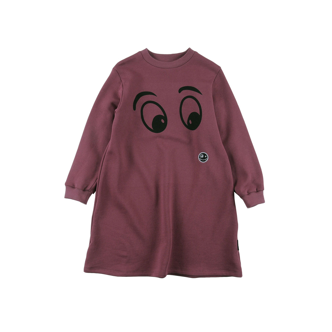 Loud Maroon Eyes Loose Fit Dress