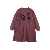 Loud Maroon Eyes Loose Fit Dress