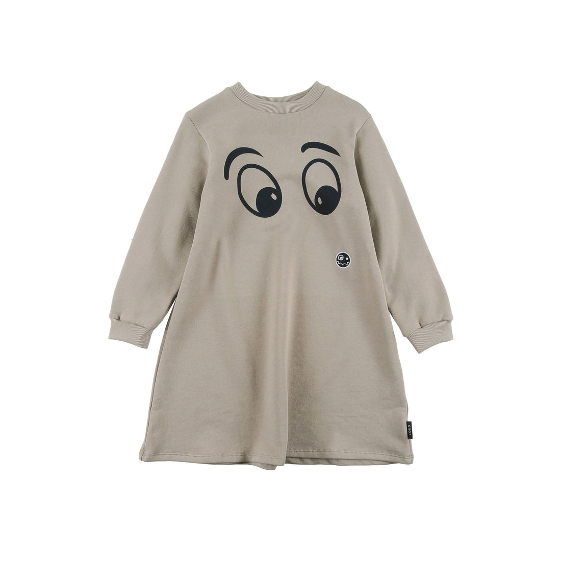 Loud Taupe Eyes Loose Fit Dress