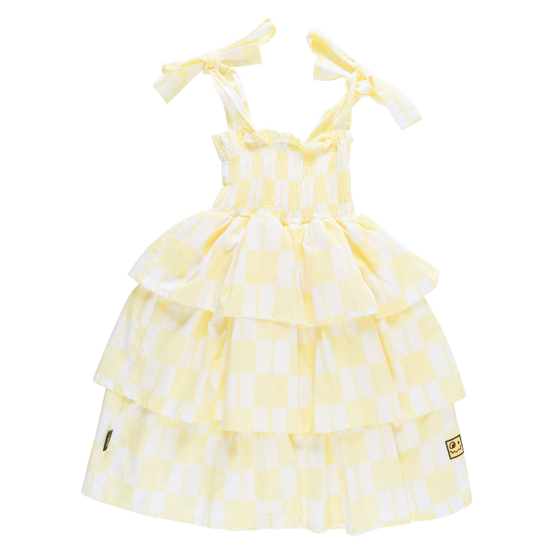 Loud Checkered Ruffle Dress