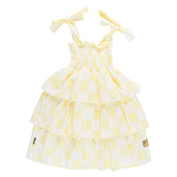 Loud Checkered Ruffle Dress