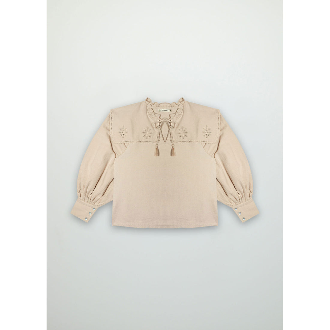 The New Society Sand Geraldine Blouse