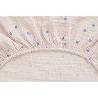 Garbo and Friends Muslin Changing Mat Cover - Bleu