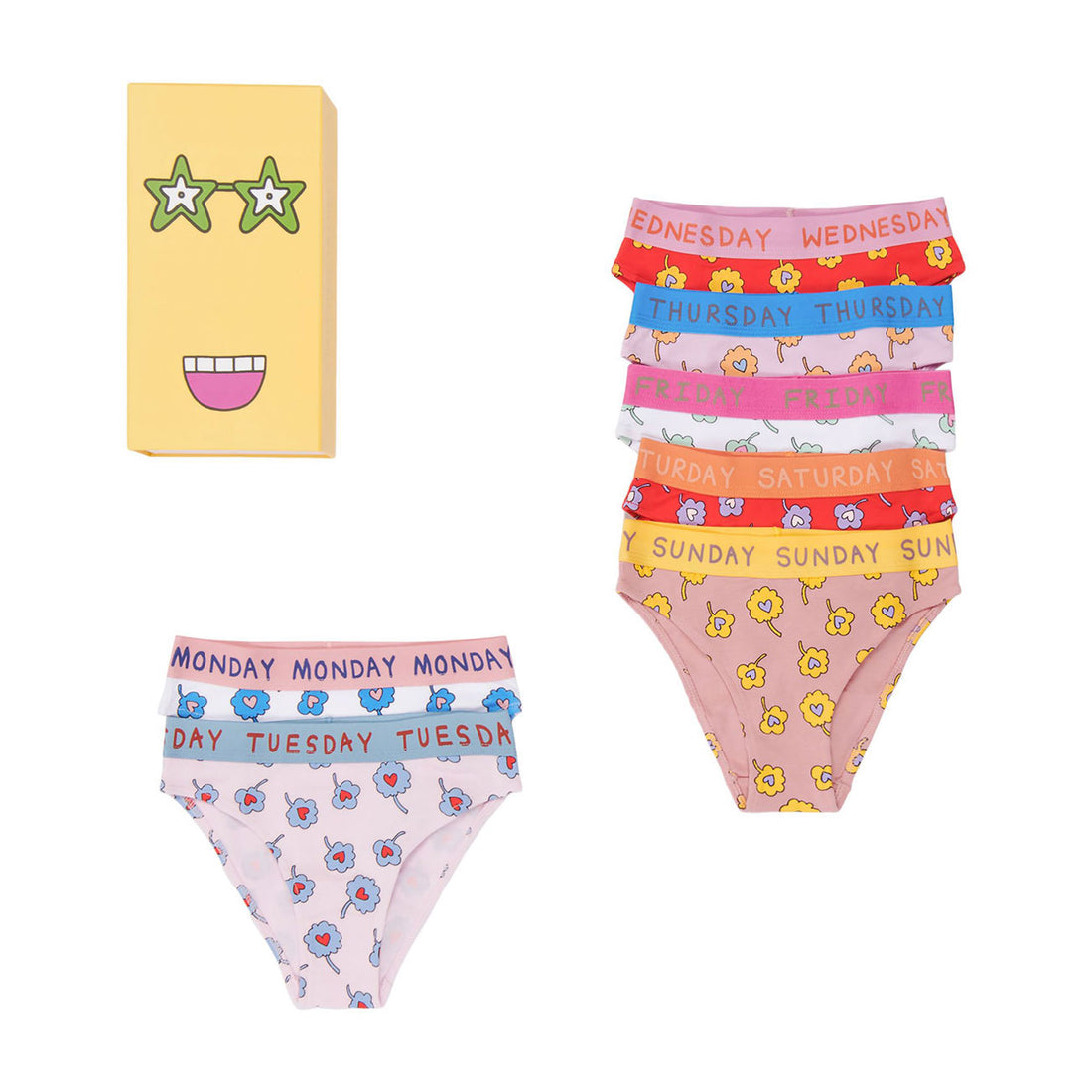 Stella McCartney Ditsy Floral Jersey Rib Briefs Set