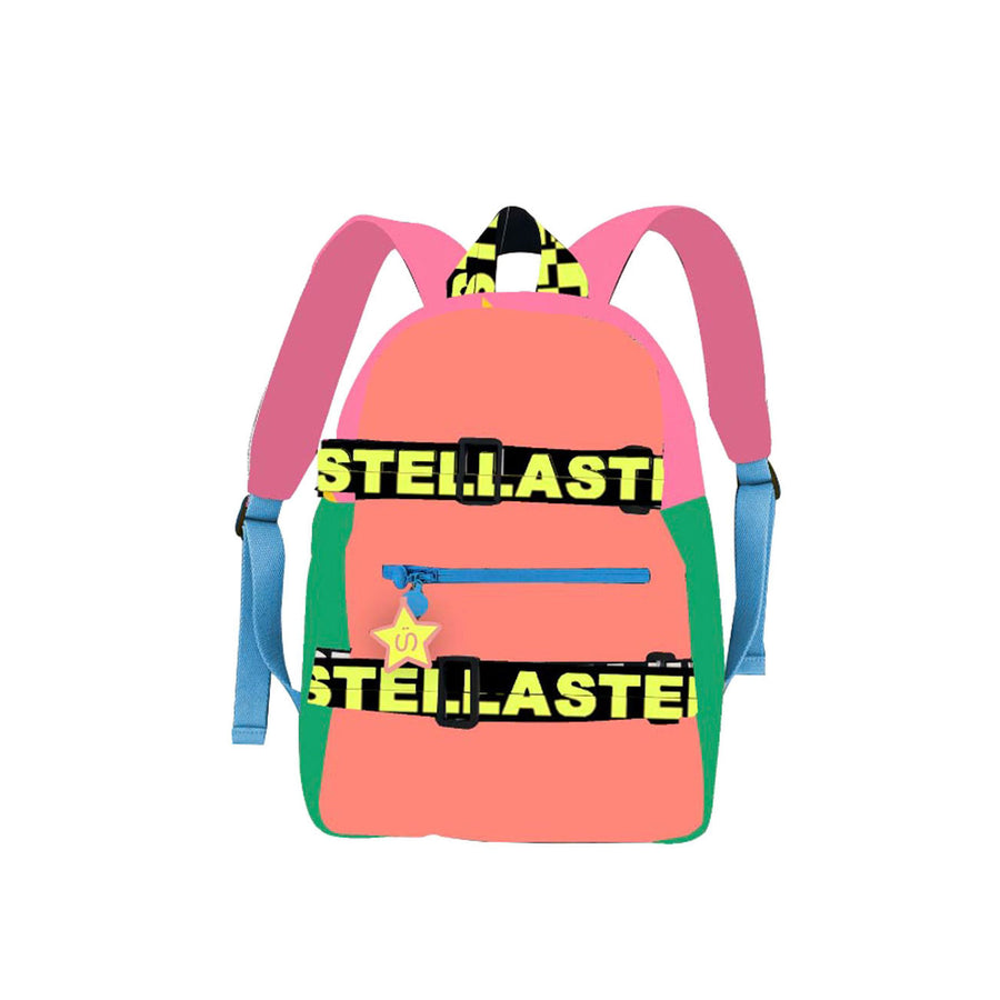 Stella McCartney Colorblock Polyester Logo Backpack