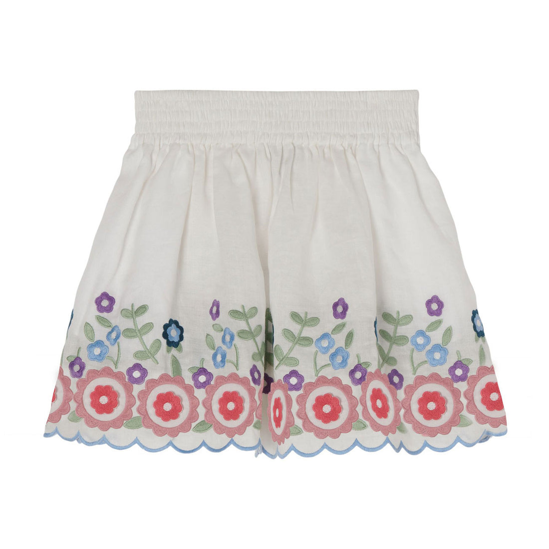 Stella McCartney Embroidered Flowers Skirt