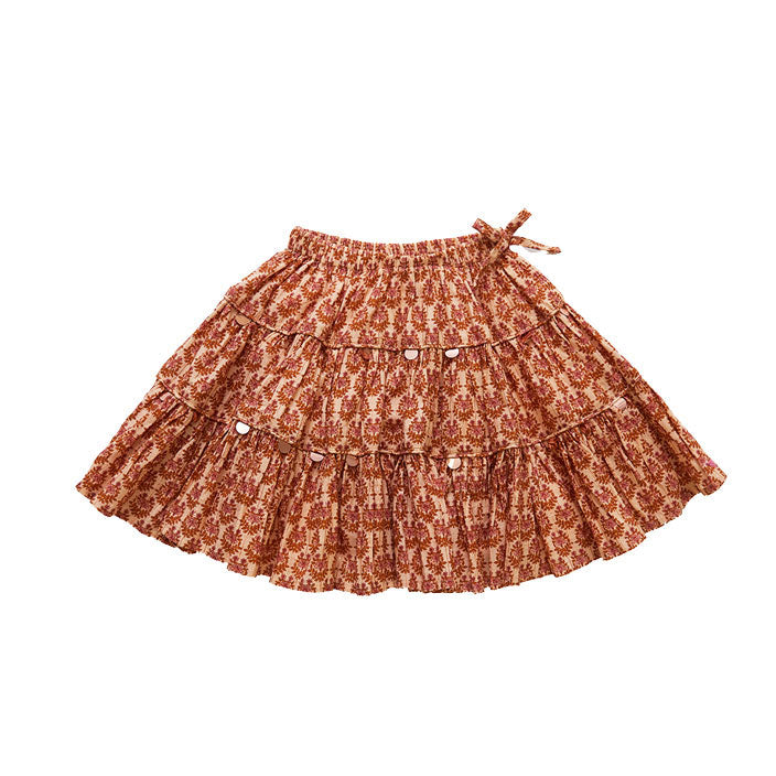 Pink Chicken Inca Gold Ditsy Tiara Floral Allie Skirt