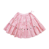 Pink Chicken Sea Pink Gingham Allie Skirt