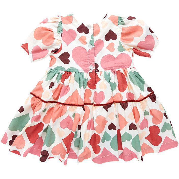 Pink Chicken Julesy Dress - Vintage Hearts