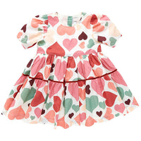 Pink Chicken Julesy Dress - Vintage Hearts