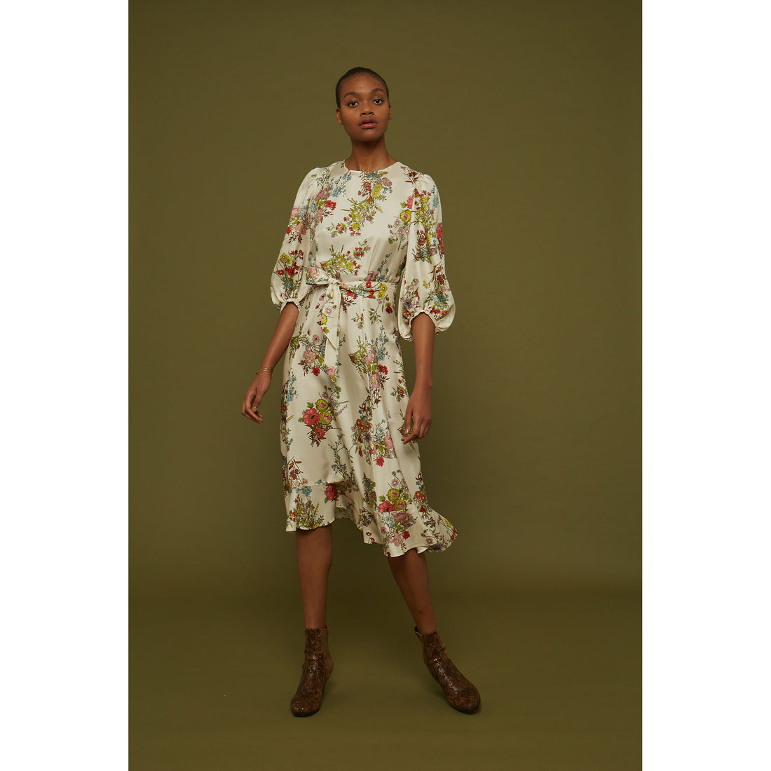 Soeur Ecru Floral Goa Dress
