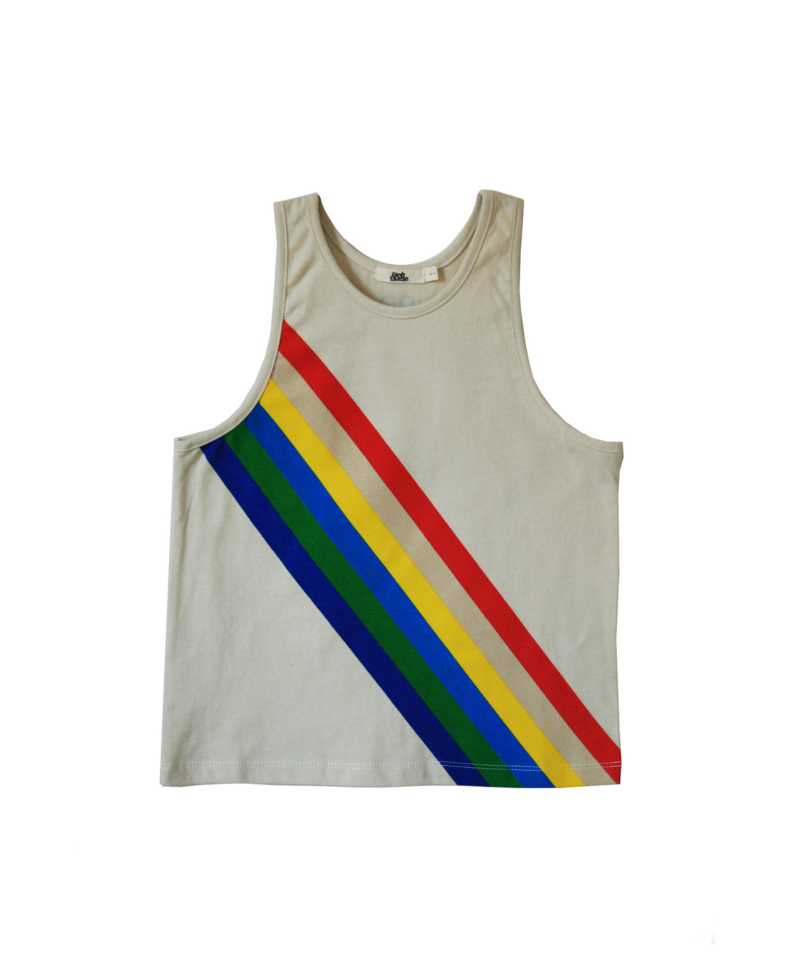 Bandy Button Rainbow Tanktop