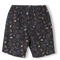 Finger in the Nose Black Simpsons Face Goodboy Swim Trunks