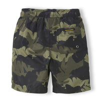 Finger in the Nose Khaki Tropical Leafs Goodboy Swim Trunks