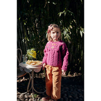 Louise Misha Raspberry Georgette Sweater