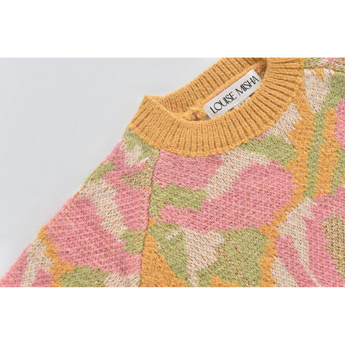 Louise Misha Honey Tsar Jacquard Sweater