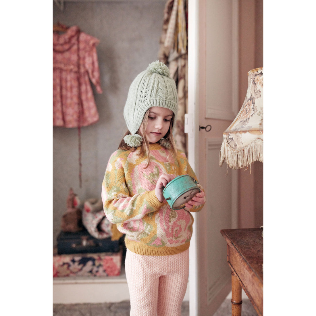 Louise Misha Honey Tsar Jacquard Sweater