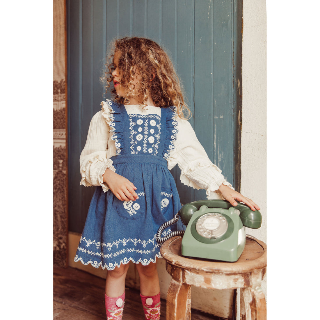 Louise Misha Blue Light Denim Izzia Dress