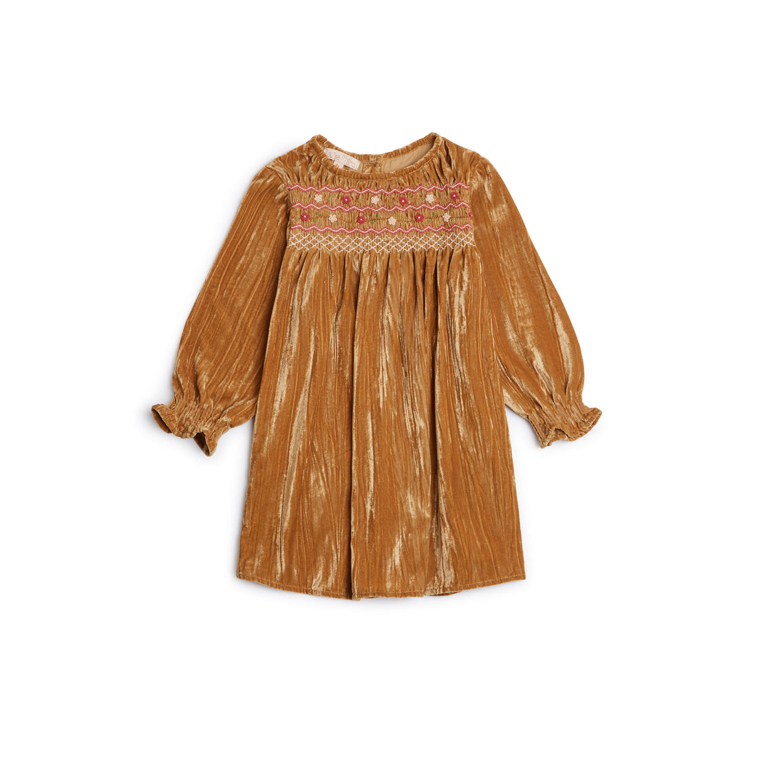 Louise Misha Bronze Crushed Velvet Chachani Dress